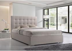5ft King Size Nevada Sand Beige Fabric Upholstered Bed Frame 1